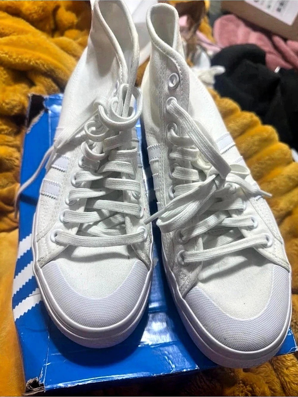 adidas Nizza Hi Cloud White Sneakers